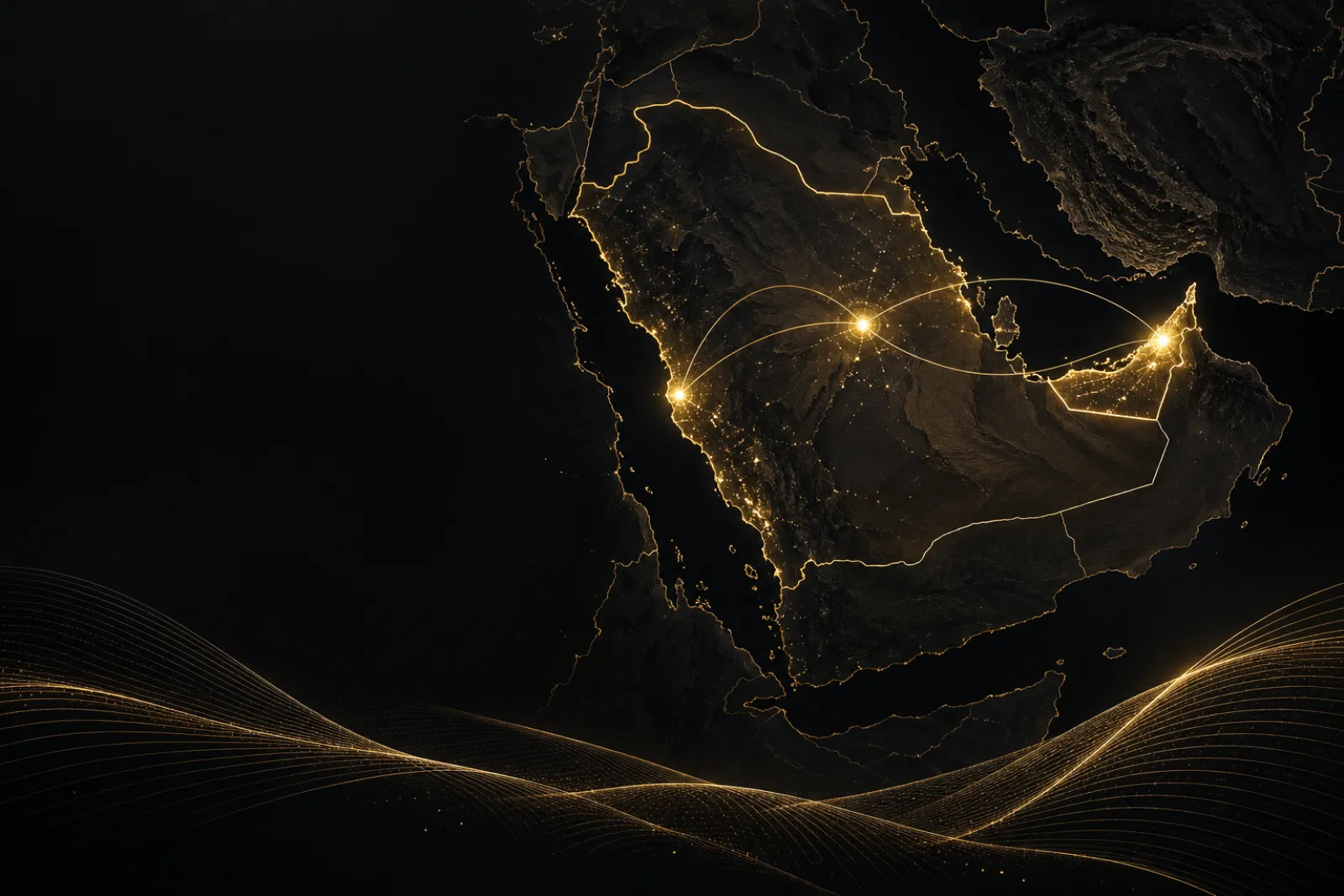 Illustrative gold regional presence map