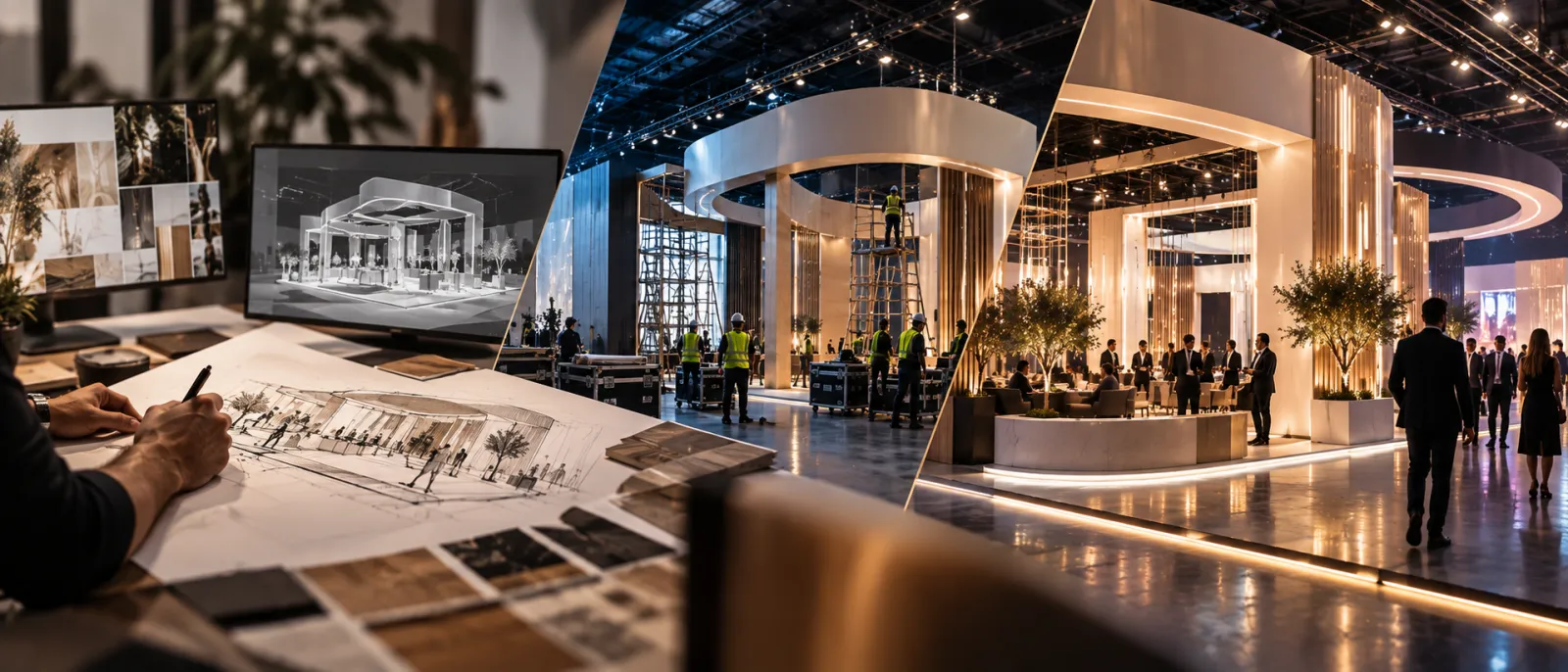 Demonstration exhibition imagery